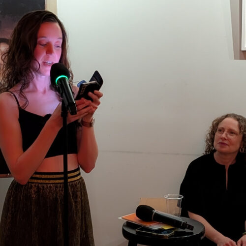 Special guest Amy McAllister performing poetry